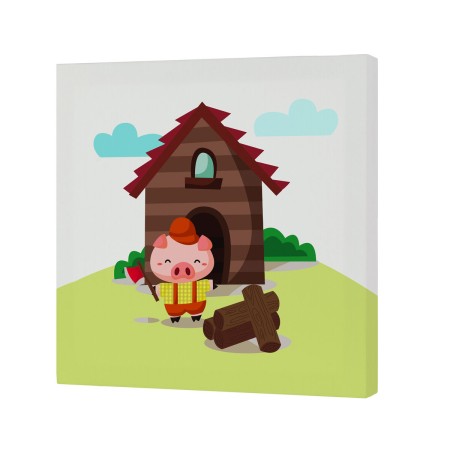 Tela HappyFriday Mr Fox Piggys Multicolore 27 x 27 cm di HappyFriday, Stampe e quadri su tela - Rif: D1614377, Prezzo: 9,04 €...