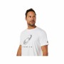 Camisola de Manga Curta Homem Asics Court Spiral Tee Branco de Asics, Homem - Ref: S6490852, Preço: 25,52 €, Desconto: %