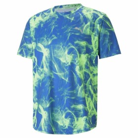 Camiseta de Manga Corta Hombre Puma Run Favorite Azul Verde de Puma, Hombre - Ref: S6491217, Precio: 33,95 €, Descuento: %