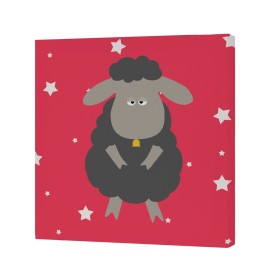 Lienzo HappyFriday Baleno Teen Little sheep Multicolor 27 x 27 cm de HappyFriday, Impresiones sobre lienzo - Ref: D1614404, P...