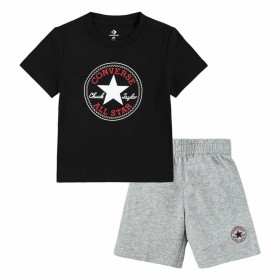 Completo Sportivo per Bambini Converse Core Tee Ft Short Nero Grigio Neonati di Converse, Completi sportivi - Rif: S6491411, ...