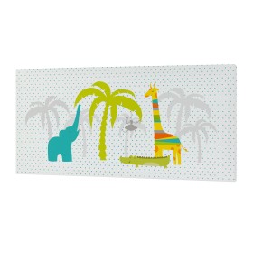 Tela HappyFriday Baleno Teen Zoo Multicolor 27 x 54 cm de HappyFriday, Impressões sobre tela - Ref: D1614414, Preço: 11,08 €,...