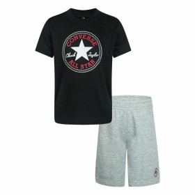 Ensemble de Sport pour Enfants Converse Core Tee Noir/Gris de Converse, Ensembles de sport - Réf : S6492877, Prix : 0,00 €, R...