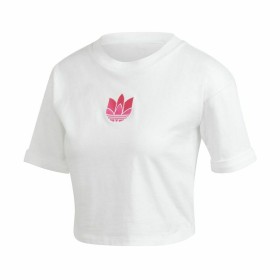 Camisola de Manga Curta Mulher Adidas Adicolor 3D Trefoil Branco de Adidas, Mulher - Ref: S6496252, Preço: 18,43 €, Desconto: %