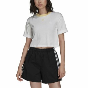 Camisola de Manga Curta Mulher Adidas Tiny Trefoil Branco de Adidas, Mulher - Ref: S6496255, Preço: 13,77 €, Desconto: %