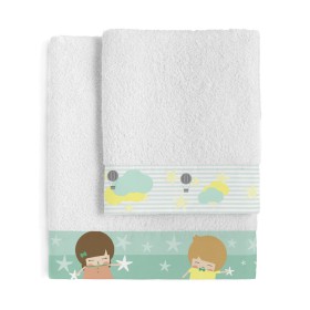 Towel set HappyFriday Happynois Air Balloon Multicolour 2 Pieces by HappyFriday, Towels - Ref: D1614492, Price: 23,12 €, Disc...