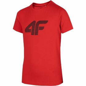 Camisola de Manga Curta Infantil 4F Melange Vermelho de 4F, Menino - Ref: S6496519, Preço: 8,18 €, Desconto: %