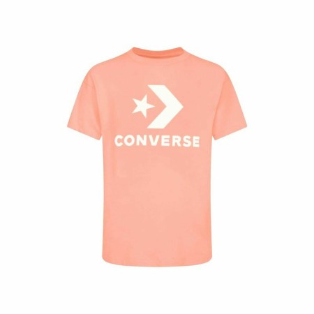 Unisex Kurzarm-T-Shirt Converse Standard Fit Center Front Large Lachsfarben | Tienda24 - Global Online Shop Tienda24.eu