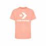 Unisex Kurzarm-T-Shirt Converse Standard Fit Center Front Large Lachsfarben | Tienda24 - Global Online Shop Tienda24.eu