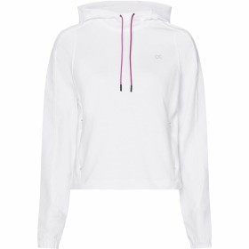 Felpa con Cappuccio Donna Calvin Klein Performance Bianco di Calvin Klein, Donna - Rif: S6497354, Prezzo: 0,00 €, Sconto: %