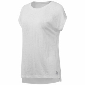 Maillot de Corps sans Manches pour Femme Reebok Burnout Blanc de Reebok, Femme - Réf : S6498001, Prix : 0,00 €, Remise : %