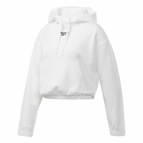 Polar com Capuz Mulher Reebok Sportswear Cropped Branco de Reebok, Mulher - Ref: S6498009, Preço: 29,35 €, Desconto: %