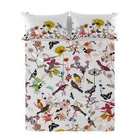 Drap HappyFriday Birds of paradise Multicouleur 160 x 270 cm de HappyFriday, Draps et taies d'oreiller - Réf : D1614591, Prix...