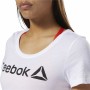 Camiseta de Manga Corta Mujer Reebok Scoop Neck Blanco de Reebok, Mujer - Ref: S6498151, Precio: 19,35 €, Descuento: %