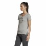 Women’s Short Sleeve T-Shirt Adidas Linear Light grey | Tienda24 - Global Online Shop Tienda24.eu