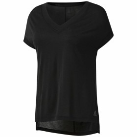 T-shirt à manches courtes femme Reebok Wor Supremium Detail Noir de Reebok, Femme - Réf : S6498155, Prix : 21,93 €, Remise : %