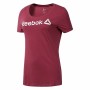 Damen Kurzarm-T-Shirt Reebok Linear Hot Pink | Tienda24 - Global Online Shop Tienda24.eu