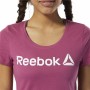 Camiseta de Manga Corta Mujer Reebok Linear Rosa Fuerte de Reebok, Mujer - Ref: S6498162, Precio: 0,00 €, Descuento: %