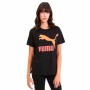 Camiseta de Manga Corta Mujer Puma Classics Logo Tee Negro de Puma, Mujer - Ref: S6498163, Precio: 0,00 €, Descuento: %