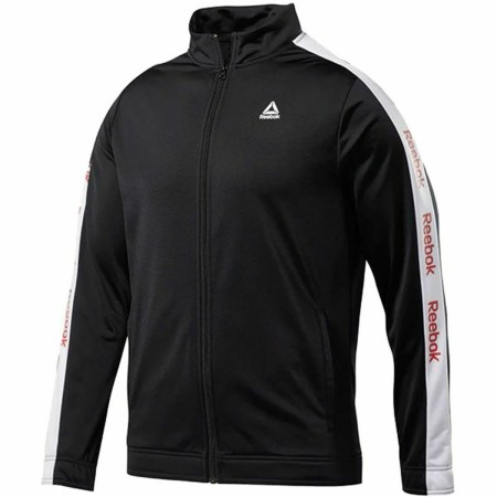 Giacca Sportiva da Uomo Reebok Essentials Linear Logo Nero | Tienda24 - Global Online Shop Tienda24.eu