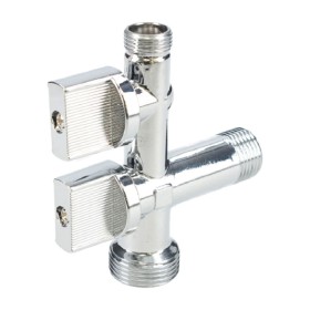 Llave combinada Fontastock ABS Latón 1/2" x 3/8" x 3/4" de Fontastock, Piezas de tuberías - Ref: S6500058, Precio: 10,51 €, D...