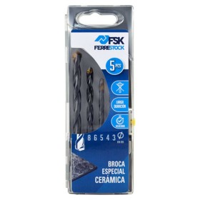 Set de brocas Ferrestock 3 / 4 / 5 / 6 / 8 mm Cerámica de Ferrestock, Juegos de brocas - Ref: S6500590, Precio: 7,56 €, Descu...