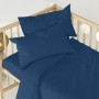 Fitted sheet HappyFriday BASIC KIDS Navy Blue 60 x 120 x 14 cm | Tienda24 - Global Online Shop Tienda24.eu