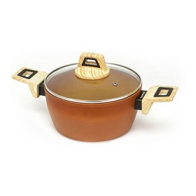 Cacerola Con Tapa Amercook Terracota (Ø 24 cm) de Amercook, Cacerolas - Ref: S6501459, Precio: 33,53 €, Descuento: %