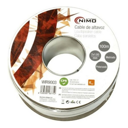 Cable de altavoz NIMO (100m) de NIMO, Adaptadores - Ref: S6501592, Precio: 23,68 €, Descuento: %