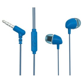 Headphones with Microphone TM Electron Blue by TM Electron, Headphones and accessories - Ref: S6501793, Price: 6,98 €, Discou...