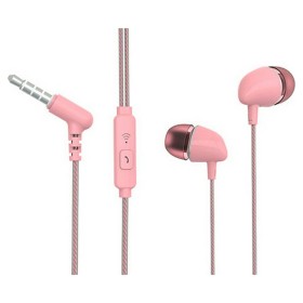 Auriculares com microfone TM Electron Cor de Rosa de TM Electron, Auriculares e acessórios - Ref: S6501795, Preço: 6,98 €, De...