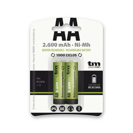 Pilas Recargables TM Electron Ni-Mh R6 de TM Electron, Pilas recargables - Ref: S6502378, Precio: 7,60 €, Descuento: %