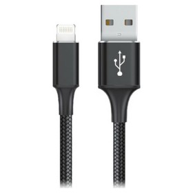 Câble USB vers micro USB Goms Noir 2 m de Goms, Câbles USB - Réf : S6502487, Prix : 4,24 €, Remise : %