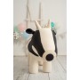 Jouet Peluche Crochetts AMIGURUMIS MAXI Blanc Noir Vache 110 x 73 x 45 cm de Crochetts, Animaux et personnages - Réf : D16154...