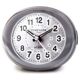 Orologio-Sveglia Analogico Timemark Nero Luce LED Silenzioso Snooze Modalità notte 9 x 9 x 5,5 cm (9 x 9 x 5,5 cm) | Tienda24 - Global Online Shop Tienda24.eu