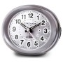 Analogue Alarm Clock Timemark Silver LED Light Silent Snooze Night mode 9 x 9 x 5,5 cm (9 x 9 x 5,5 cm) by Timemark, Alarm cl...