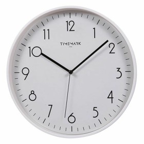 Horloge Murale Timemark Blanc (30 x 30 cm) de Timemark, Pendules murales - Réf : S6502864, Prix : 11,41 €, Remise : %