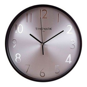 Wanduhr Timemark Silberfarben 34 x 34 cm | Tienda24 - Global Online Shop Tienda24.eu