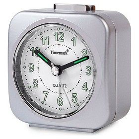 Réveil Analogique Timemark Argenté Silencieux avec son Mode nuit de Timemark, Réveils - Réf : S6503179, Prix : 6,73 €, Remise...