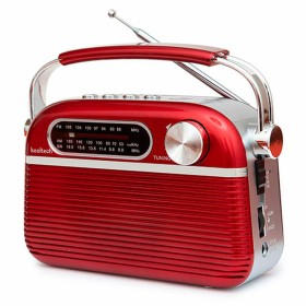 Radio Bluetooth portable Kooltech Rouge Vintage de Kooltech, Radio portables - Réf : S6503996, Prix : 26,26 €, Remise : %