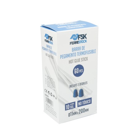 Glue stick Ferrestock Ø 11 cm Transparent (60 Units) by Ferrestock, Silicone - Ref: S6504416, Price: 12,86 €, Discount: %