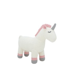 Jouet Peluche Crochetts AMIGURUMIS MINI Blanc Gris Licorne 46 x 36 x 16 cm de Crochetts, Animaux et personnages - Réf : D1615...