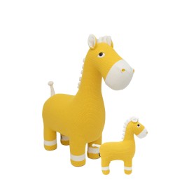 Jouet Peluche Crochetts AMIGURUMIS PACK Jaune Cheval 38 x 18 x 42 cm 94 x 33 x 100 cm 2 Pièces de Crochetts, Animaux et perso...