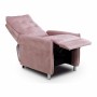 Reclining Armchair Astan Hogar Relax Manual Pink Velvet by Astan Hogar, Chairs - Ref: S7000025, Price: 285,00 €, Discount: %