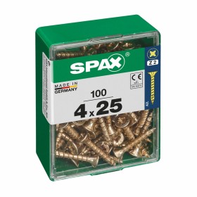 Box of screws SPAX Wood screw Flat head (4 x 25 mm) (4,0 x 25