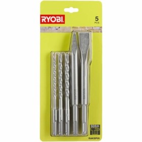 Conjunto de brocas Ryobi RAKSP05 Cinzel Metal 5 Peças de Ryobi, Conjunts de brocas - Ref: S71000084, Preço: 33,77 €, Desconto: %