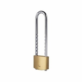 Key padlock Yale Brass Rectangular Golden by Yale, Keyed Padlocks - Ref: S71000119, Price: 37,45 €, Discount: %