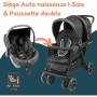 Carro de Paseo para Bebé Bambisol Negro de Bambisol, Sillas de paseo - Ref: S71000225, Precio: 345,77 €, Descuento: %