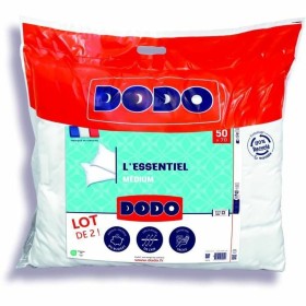 Jeu de 2 coussins DODO L'Essentiel Médium Blanc 50 x 70 cm de DODO, Oreillers - Réf : S71000329, Prix : 29,52 €, Remise : %