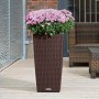 Pot auto-arrosant Lechuza Cottage Gris clair 39,5 x 39,5 x 75,5 cm de Lechuza, Pots de fleurs - Réf : S71000374, Prix : 118,5...